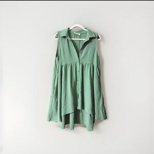 Entro Sleeveless Mint Blouse